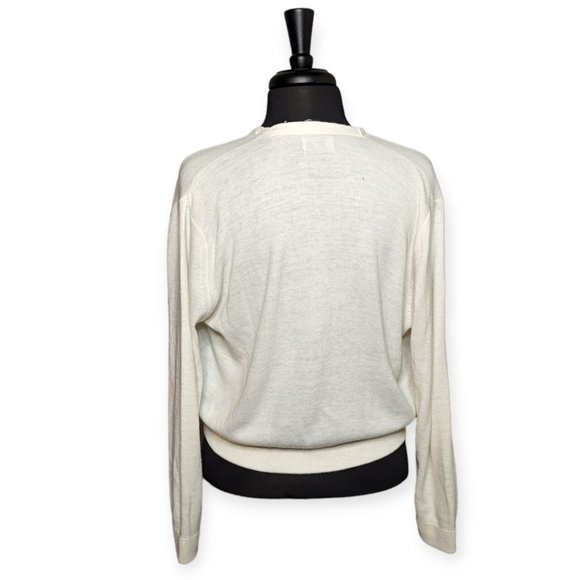 Vintage Off White Cardigan Size Medium - Picture 6 of 14